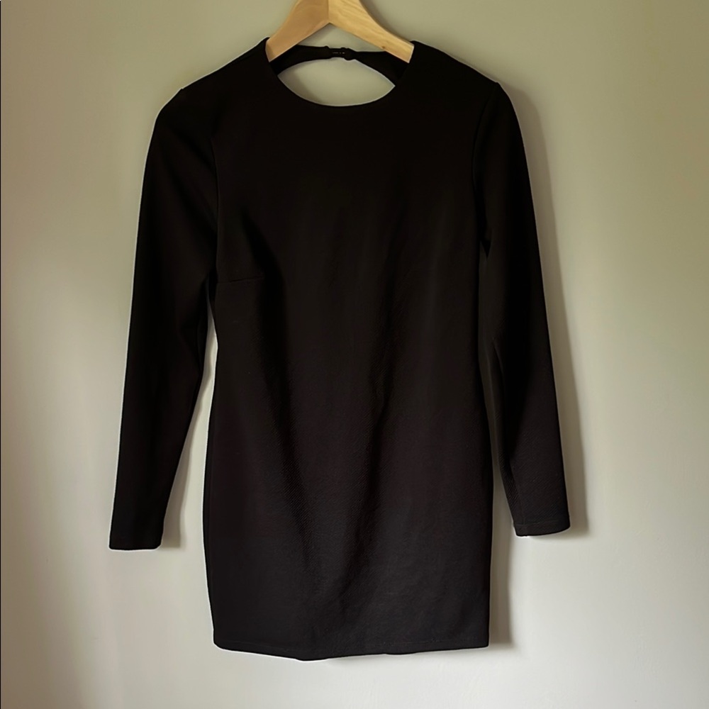 Bec + Bridge Black Keyhole backless Dress